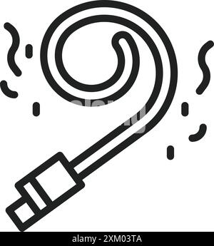 Noisemaker icon vector image. Suitable for mobile application web application and print media. Stock Vector