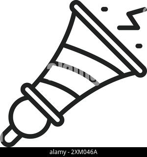Party Trumpets icon vector image. Stock Vector