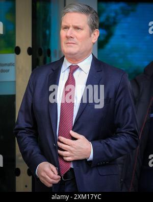 Sir Keir Starmer, QC, MP, British Politician, Prime Minister, exiting the BBC Stock Photo