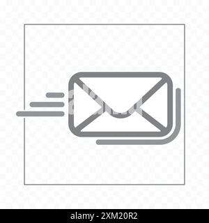 Mail line icon. E-mail minimalist style. Email message creative symbol Stock Vector