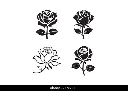 Rose vector image Stock Vector