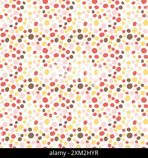 Small dash colorful pattern. Seamless minimal dash pattern, small elements confetti. Stock Vector