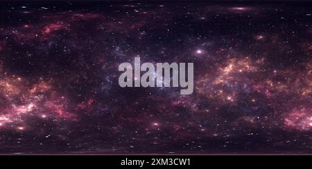 360° view of 360 degree stellar system and gas nebula. Environment 360 ...