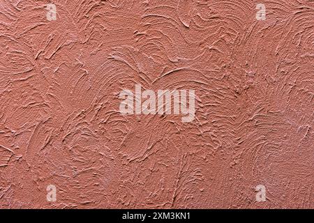 Abstract rugged deep orange plaster wall texture background Stock Photo