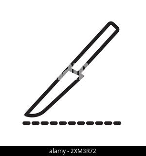 surgery icon Black line art vector in black and white outline set collection sign Stock Vector