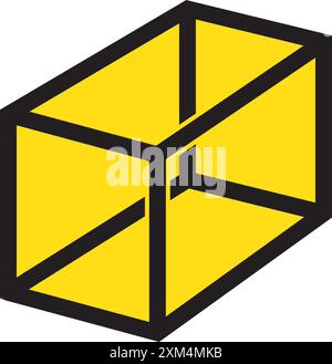 cube icon illustration element design Stock Vector