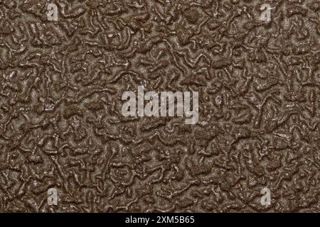 Brown textured background ridges abstract pattern rough sample section. Stock Photo