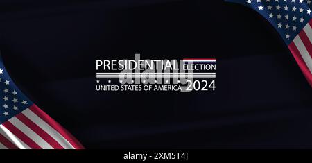 The Race for the White House Presidential Election 2024 Stock Vector ...