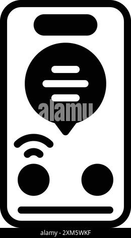 Response message to incoming call smartphone interface vector template ...