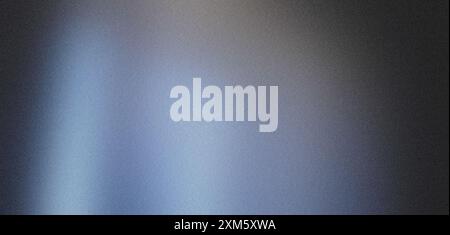 Abstract blue background with a grainy texture and a light beam illuminating the surface Stock Photo