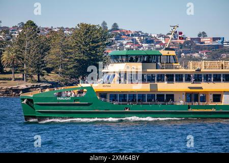 Sydney ferry Fairlight transports passengers and commuters across ...