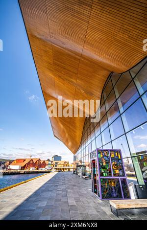 Theater, performing arts and musiv building In Kristiansand, Norway Stock Photo