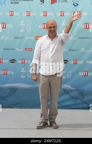 Giffoni Valle Piana, Italy. July 26, 2024. Giffoni Vallepiana Giffoni Festival 2024 Photocall Never Too Late, In the photo: VignoloCredit: Independent Photo Agency/Alamy Live News  Stock Photo