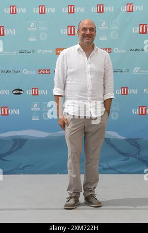 Giffoni Valle Piana, Italy. July 26, 2024. Giffoni Vallepiana Giffoni Festival 2024 Photocall Never Too Late, In the photo: VignoloCredit: Independent Photo Agency/Alamy Live News  Stock Photo