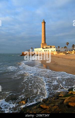 on the beach of Chipiona near Cadiz, Andalusia, Spain Stock Photo