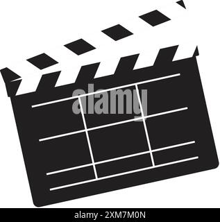 Clapper movie board, Movie icon, film clapper icon, Film making clapboard icon, Movie clapper Stock Vector