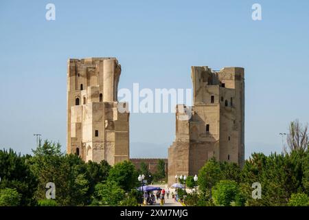 Ak-Saray Palace in Shahrisabz, Uzbekistan Stock Photo