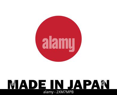 Made in japan, Make in japan, Manufacture sign, product icon, Made in japan icon, Made in Japan with Flag Stock Vector