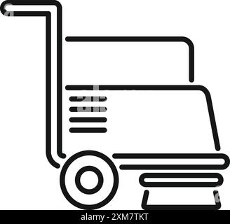 Floor polishing machine, showing the concept of cleaning service and floor treatment Stock Vector