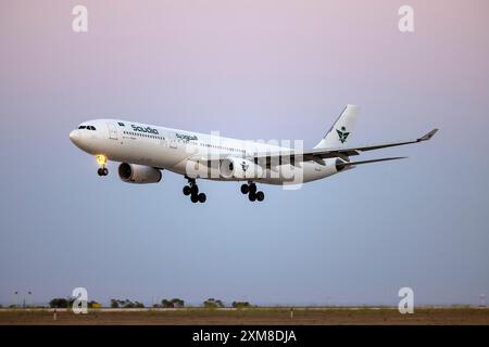 Saudi Arabian Airlines (Wamos Air) Airbus A330-343 (REG: EC-NOG) in a new color scheme. Stock Photo