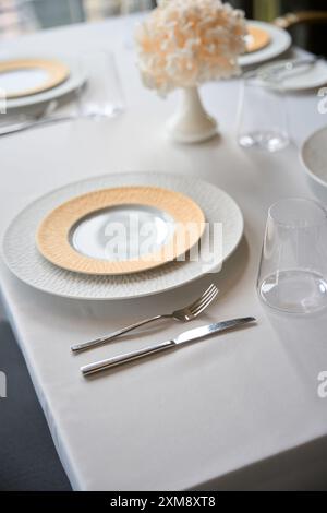 Nice Layed Table Laid festive table in the hall of an old villa Stock Photo - Alamy