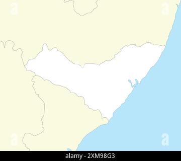 map of Alagoas state of Brazil and location on Brazilian map Stock ...