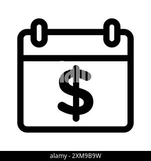 Annuity due icon linear logo mark set collection in black and white for web Stock Vector
