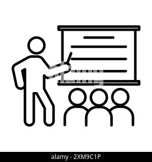 Classroom icon linear logo mark set collection in black and white Stock ...