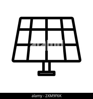 Solar panels icon set in black and white color. simple flat vector ...