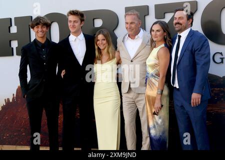 HORIZON Chapter 1 Premiere at the Village Theater in Westwood, CA on June 24, 2024 in Los Angeles, CA Featuring: Hayes Costner, Cayden  Costner, Grace Costner, Kevin Costner, Annie Costner, guest Where: Westwood, California, United States When: 24 Jun 2024 Credit: Nicky Nelson/WENN Stock Photo