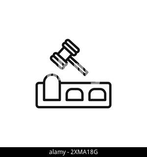 Mole Game Whack icon outline collection or set in black and white outline Stock Vector