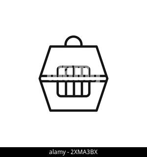 resock animals icon outline collection or set in black and white outline Stock Vector