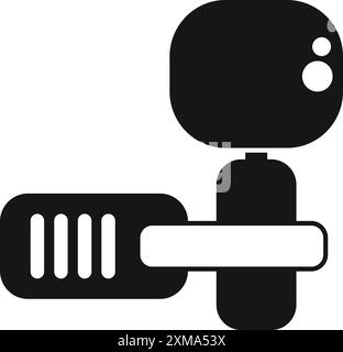 Compact action camera designed for capturing thrilling moments during dynamic activities Stock Vector
