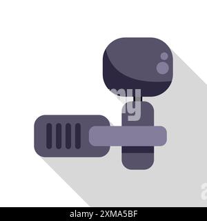 Car digital video recorder capturing time lapse driving footage Stock Vector