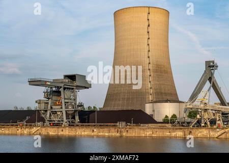 The Heyden power plant, coal-fired power plant, which was shut down in July 2021 and kept as a grid reserve and will be temporarily reconnected to Stock Photo