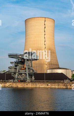 The Heyden power plant, coal-fired power plant, which was shut down in July 2021 and kept as a grid reserve and will be temporarily reconnected to Stock Photo