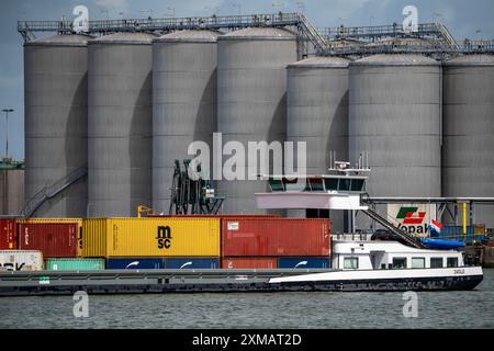 Vopak Terminal Vlaardingen, large tank farm, independent terminal with deep-sea access in the port of Rotterdam, specialising in the storage of Stock Photo