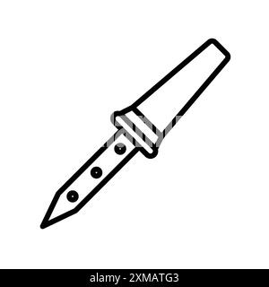 Soldering iron icon linear logo mark set collection in black and white for web Stock Vector