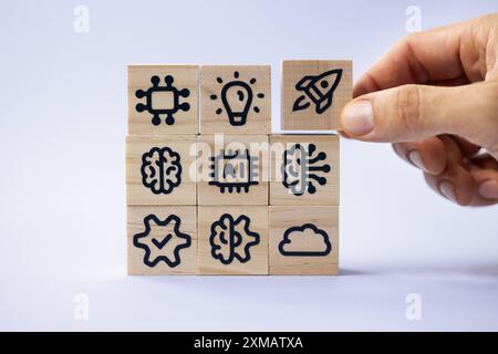 Building a Successful Business - Using Technology and Teamwork to Achieve Growth and Innovation in Corporate Management Stock Photo