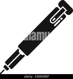 Electronic cigarette device for vaping using e liquid, e juice for people trying to quit smoking Stock Vector