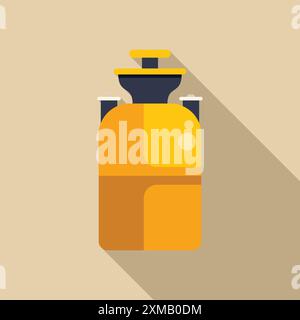Modern water dispenser cooling and heating water, perfect for representing office life Stock Vector