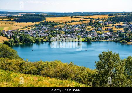 volcano Lake Schalkenmehrener Maar,the Eifel,Germany Stock Photo - Alamy