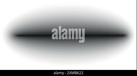 Realistic shadow set with round shapes. black shade effect. Isolated object. Flat vector illustration on white background. Stock Vector