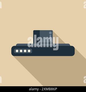 Modern smartphone charging without cable using wireless charger Stock Vector