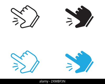 Easy icon vector line logo mark or symbol set collection outline style Stock Vector