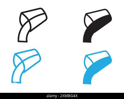 Pouring icon vector line logo mark or symbol set collection outline style Stock Vector