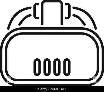 Vr glasses are spreading signal showing metaverse concept Stock Vector