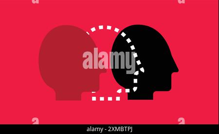 The missing anonymous people illustration Stock Vector
