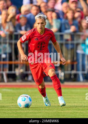 Rottach Egern, Germany. 24th July, 2024. Bryan Zaragoza (FCB 17) at the friendly match FC ROTTACH-EGERN - FC BAYERN MueNCHEN 1-14 in the Training Camp at Stadion am Birkenmoos, 1.German Soccer League, in Rottach-Egern, Tegernsee, July 24, 2024 Season 2024/2025, FCB, Photographer: ddp images/star-images Credit: ddp media GmbH/Alamy Live News Stock Photo