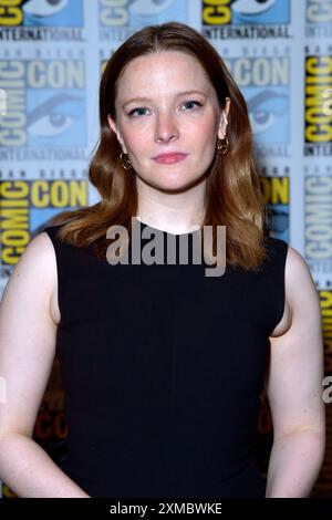 Morfydd Clark beim Photocall zur 2. Staffel der Amazon Prime Video Serie 'The Lord of the Rings: The Rings of Power / Der Herr der Ringe: Die Ringe der Macht' auf der San Diego Comic-Con International 2024 im Hilton Bayfront Hotel. San Diego, 26.07.2024 Stock Photo